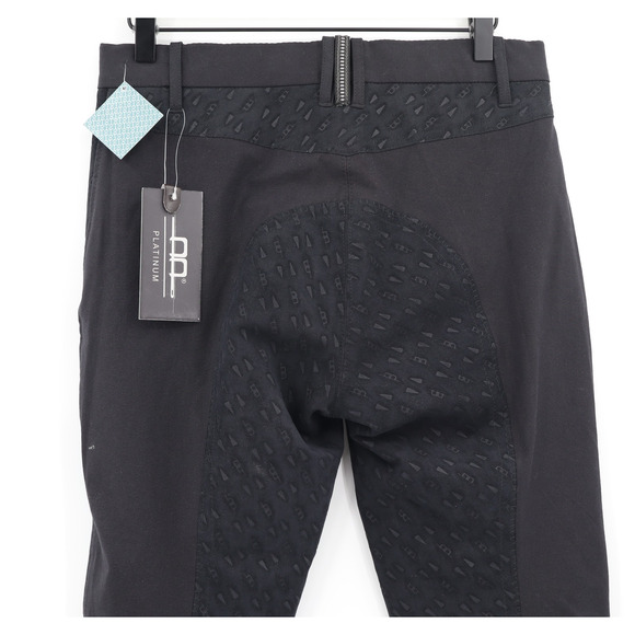 Horseware AA Platinum Women Selena Mid Rise Full Seat Riding Pants Black 30R NEW - Picture 4 of 10